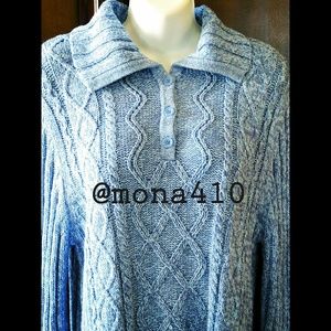 Blue Chunky Sweater